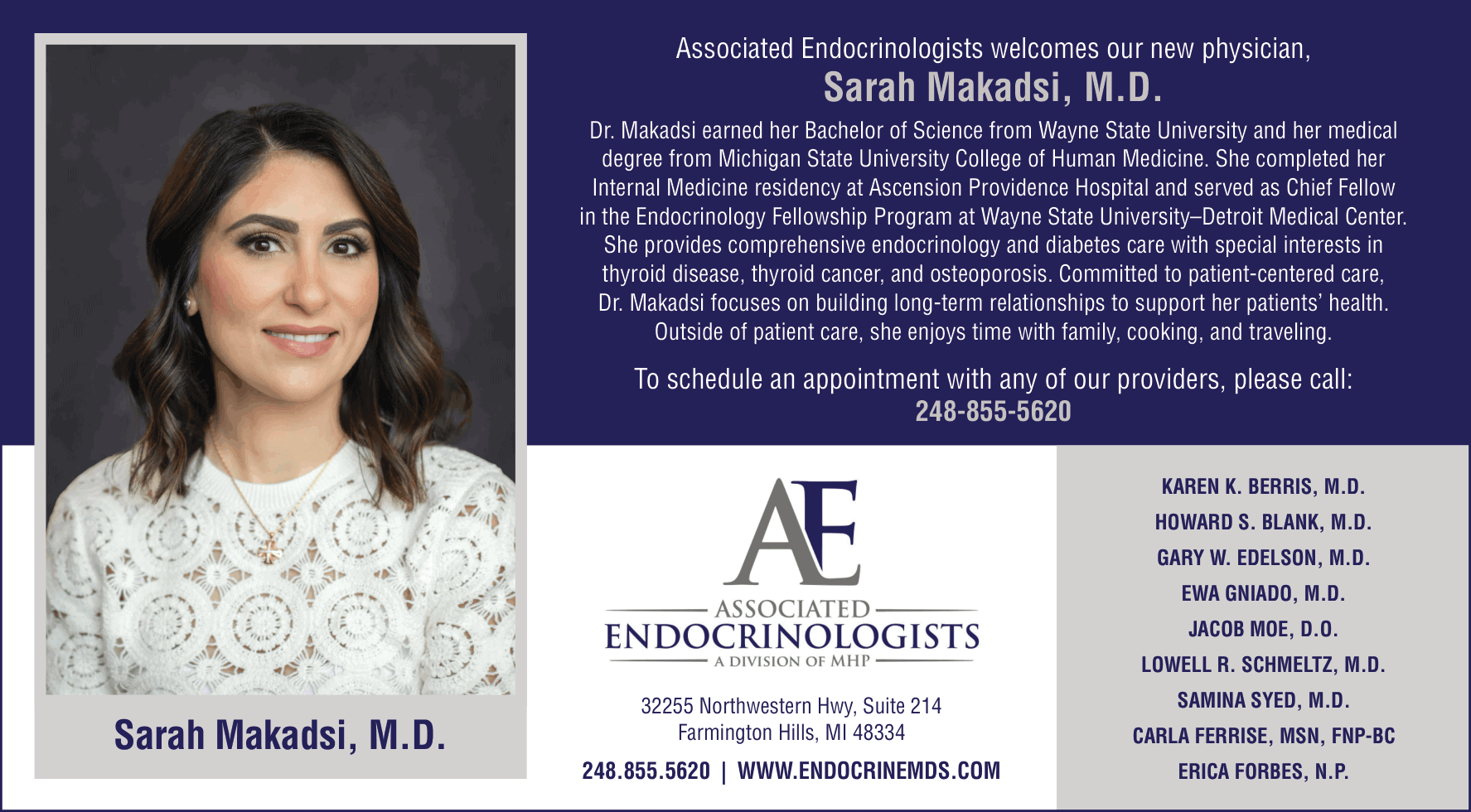 Sarah Makadsi, M.D.